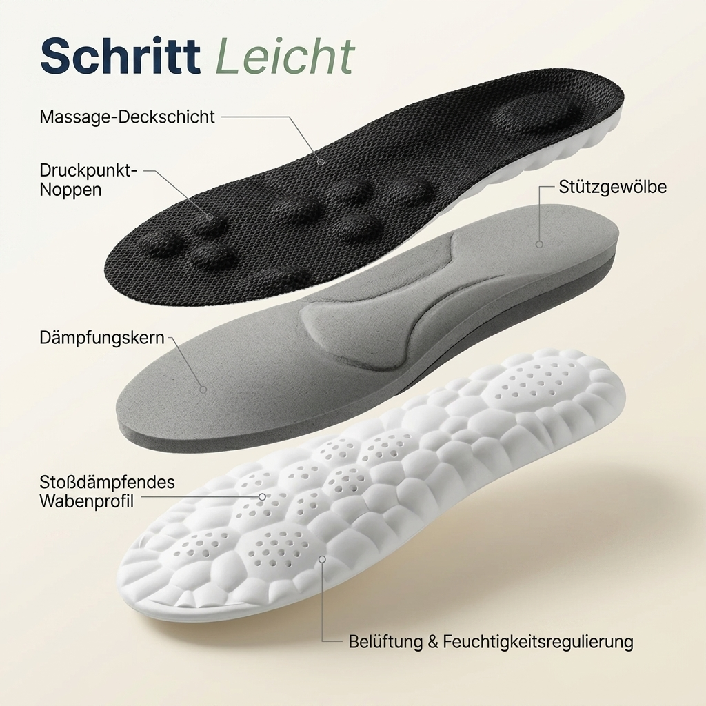 Schritt Leicht Aktiv-Einlagen