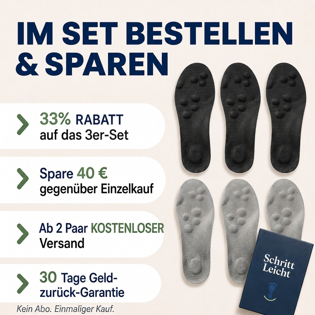 Schritt Leicht Aktiv-Einlagen